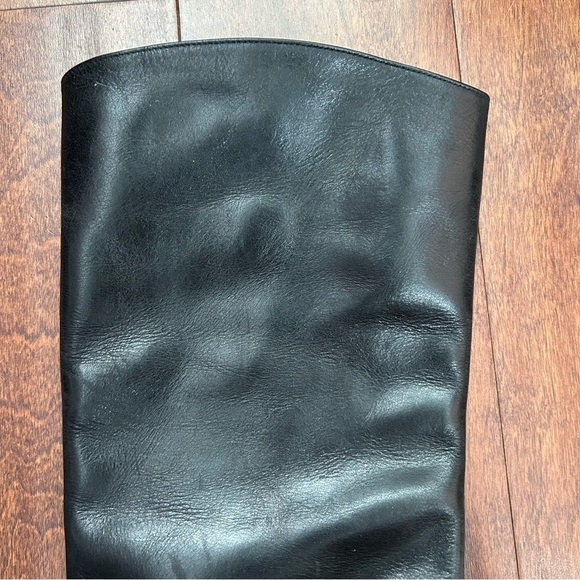 Roberto Del Carlo Black LeatherTall Riding Equestrian Boots, Size US 7.5 EU 37.5 - Picture 5 of 14